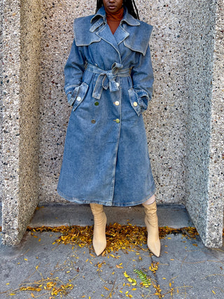 Denim Trench Coat