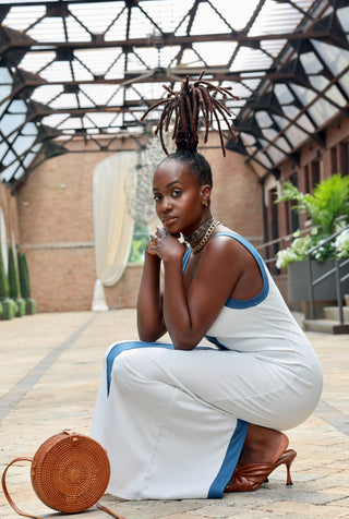 Summer Blues Maxi Dress